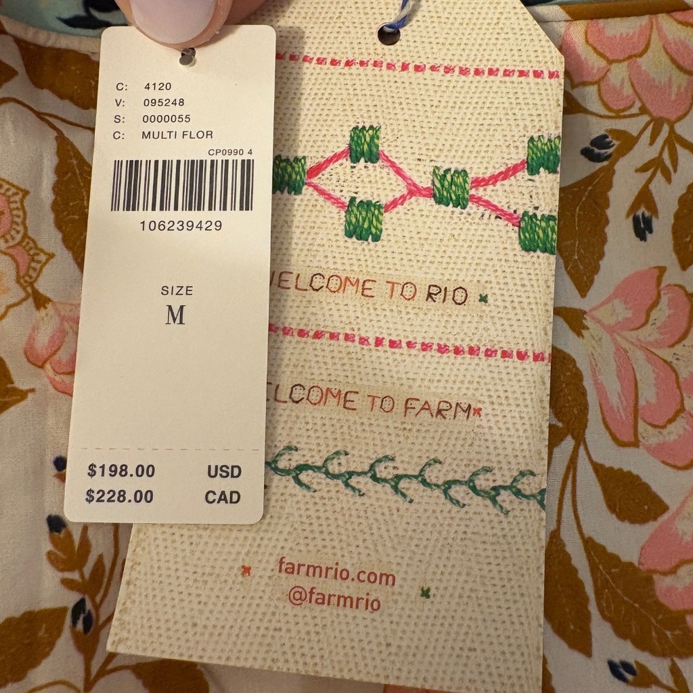 Farm Rio Floral Skirt for Anthropologie Size M NWT - Picture 8 of 8